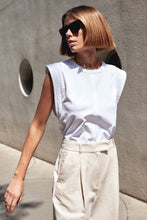 Load image into Gallery viewer, The Gimme That Shoulder Tee in White
